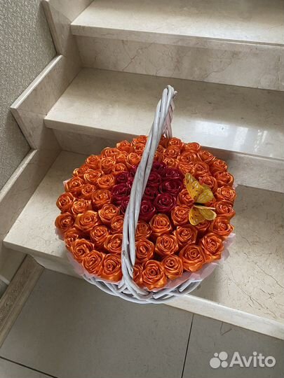 Корзина с розами