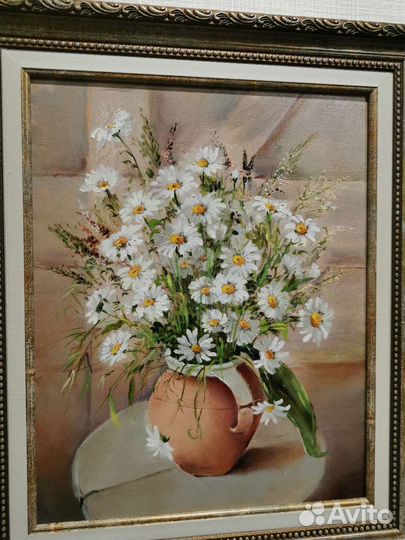 Картина маслом на холсте Цветы