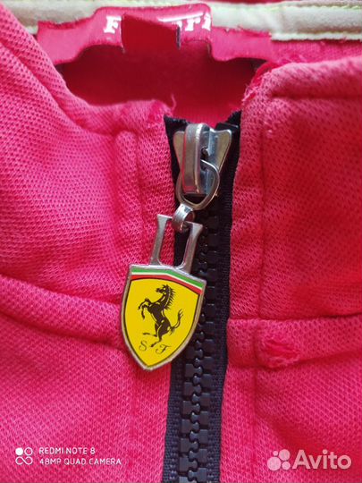 Кофта на молнии Ferrari оригинал