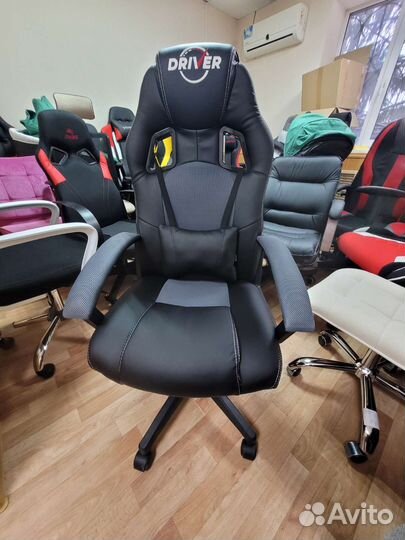 Кресло игровое Tetchair driver 36-6/12 серый