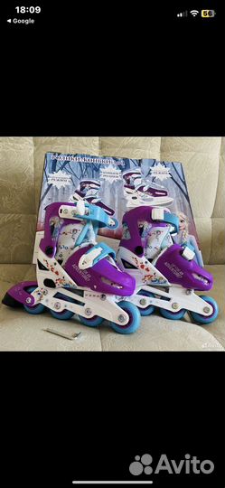 Роликовые коньки детские раздвижные