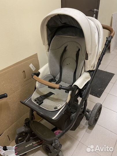 Коляска 2 в 1 эко кожа Roan