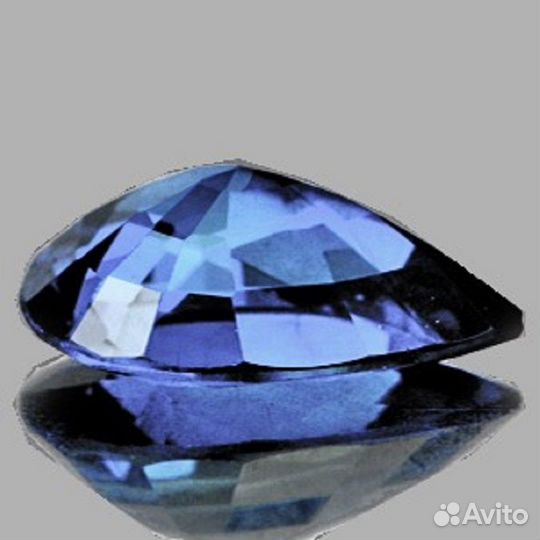 Сапфир натуральный 0,68Ct 7х4мм 1шт VVS Цейлон