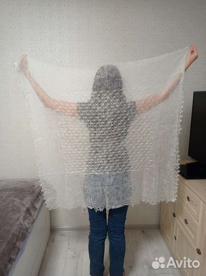 Оренбургский пуховый платок Паутинка