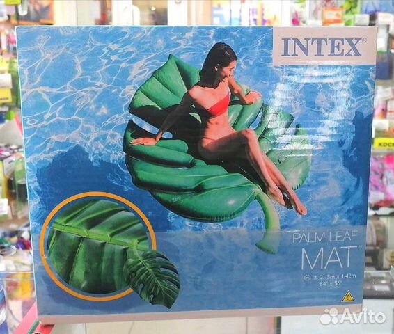 Матрас для плавания «Пальмовая ветка», 213 х 142 с