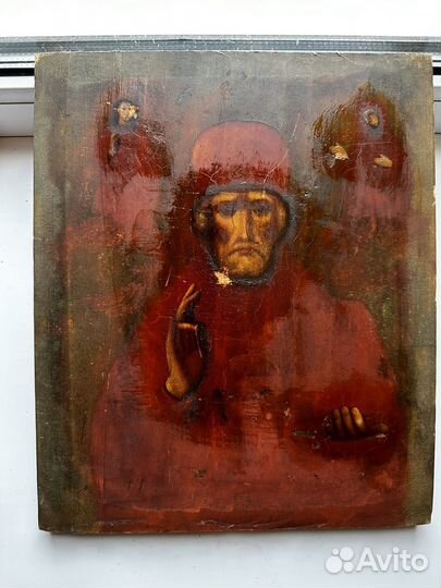 Икона Николай чудотворец зимний 32х27 см