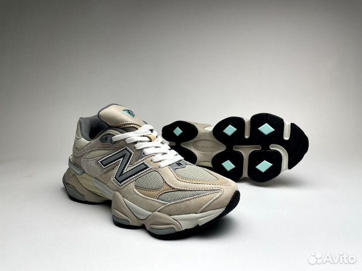 Кроссовки&New Balance 9060 Бежевый Нежность