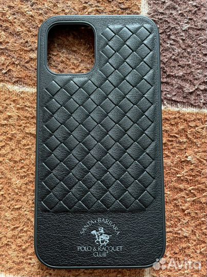 Чехол на iPhone 12Pro кожаный