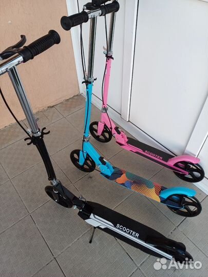 Двухколесный самокат scooter с ручным тормозом