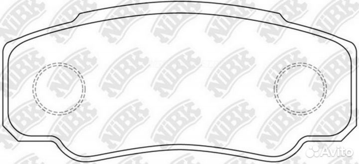 Nibk PN0331 Колодки тормозные дисковые зад