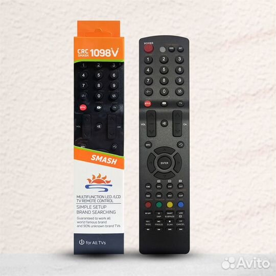 Пульт для телевизора универсальный CRC-1098V
