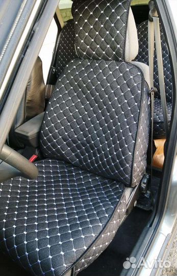 Накидки на сиденья Лен Premium с боками