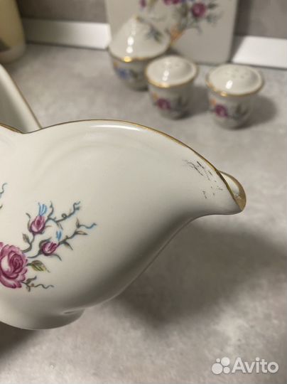 Набор посуды СССР (сырная тарелка) Дулево