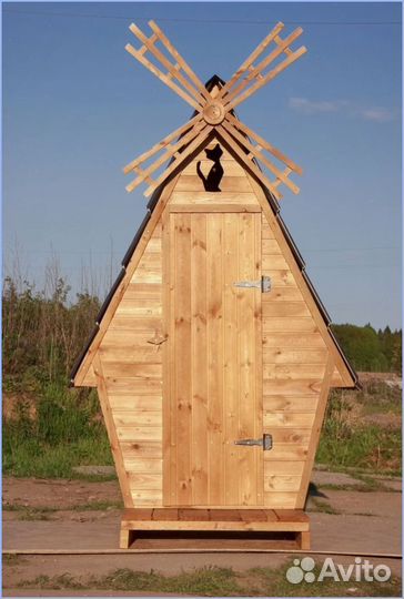 Дачный туалет с декором и установкой SUU