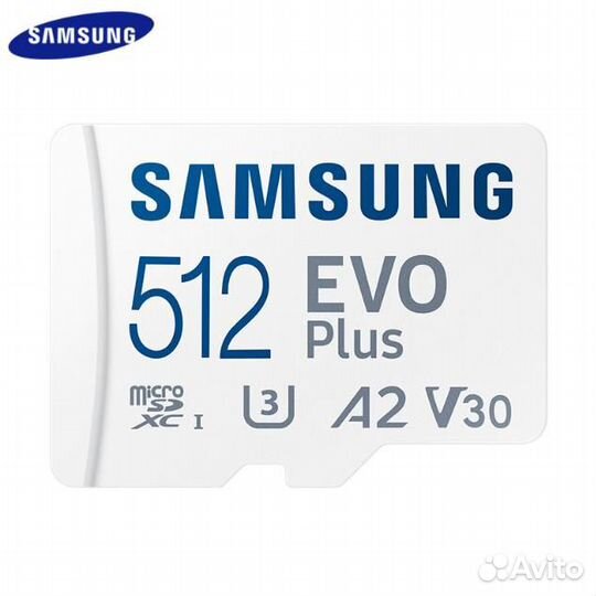 Samsung EVO Plus 512GB microSD карта памяти