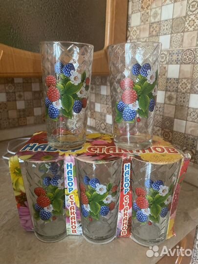 Стаканы набор, 6 штук