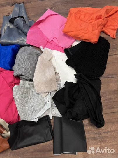 Обрезки тканей. Мерный лоскут. Рукоделие. Пэчворк