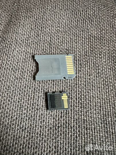 Карта sony memory stick pro duo m2 с адаптером