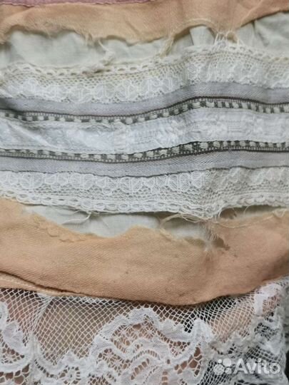 Рушник старинный Хлопок Вышивка Кружево