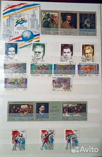 Марки России 1995-2001 (альбом Lindner 30листов)