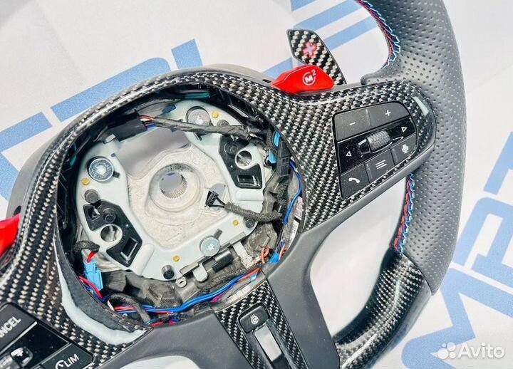 Руль карбон BMW G серия Перфорация подогрев