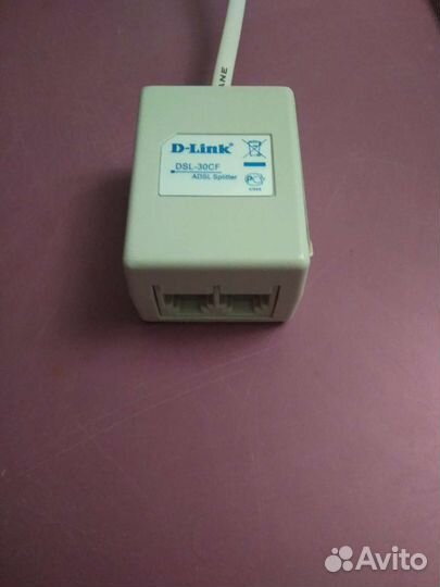 Сплиттер adsl D-Link DSL-30CF