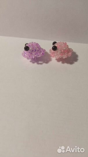 Осьминог амигуруми из бисера