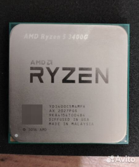 Процессор amd ryzen 5 3400 g