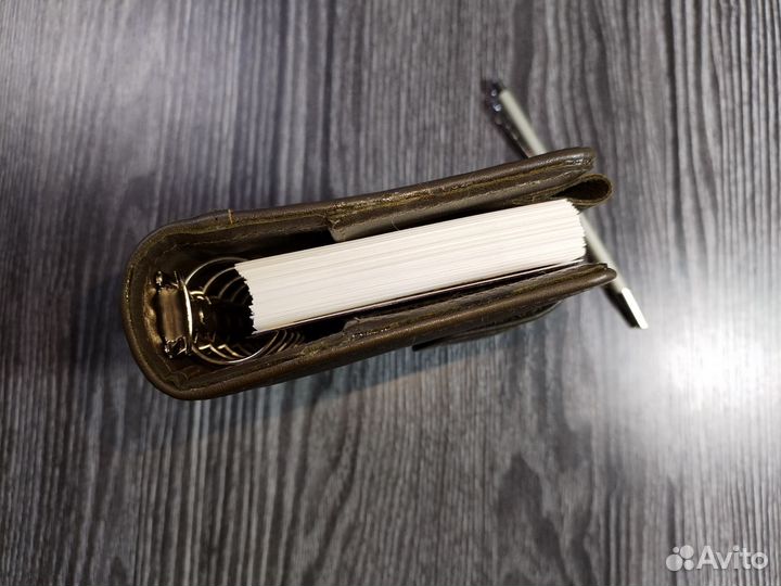 Ежедневник блокнот из натуральной кожи А7