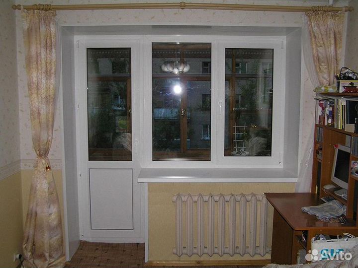 Балконный блок с дверью