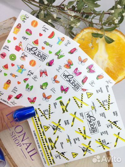 Yes Slider слайдеры для ногтей новинки 