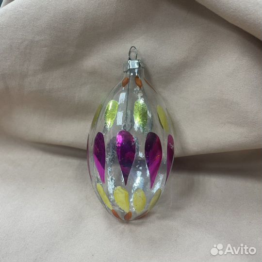 Редкая елочная игрушка глинка СССР (сзр)