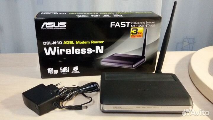 Роутер Wi-Fi asus DSL-N10