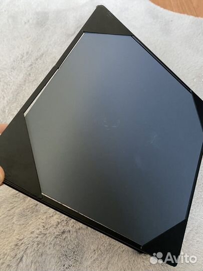 Поднос декоративный зеркальный черный квадратный