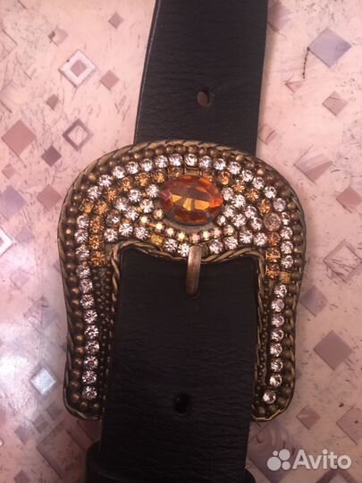 Женский кожаный ремень винтаж