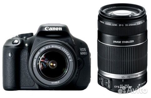 Цифровая камера Canon EOS-600D Kit 18-55/55-250 mm