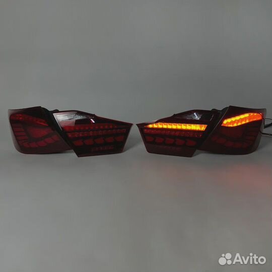 Стопы Toyota Camry 50 11-14г Led тюнинг Красные