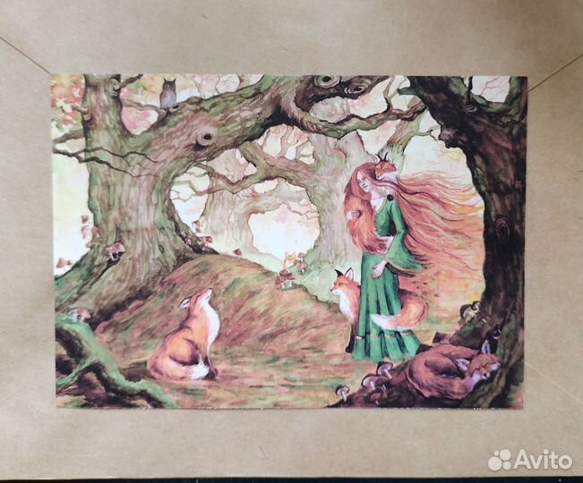 Авторские открытки, обучение рисованию акварелью