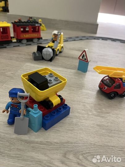 Конструктор lego duplo поезд на паровой тяге+мост