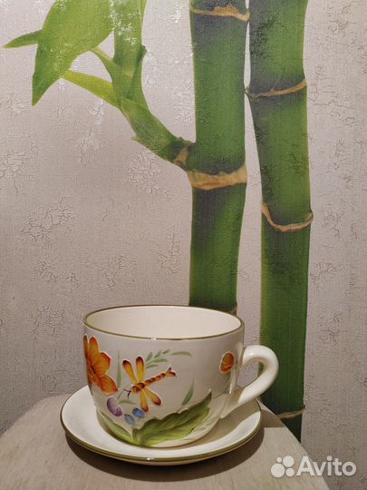 Большой цветочный горшок керамика