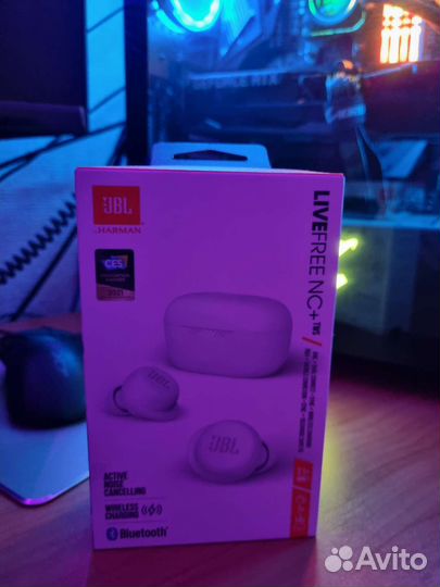 Наушники True Wireless JBL Live Free NC+ TWS White