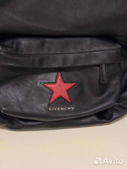 Рюкзак Givenchy Black Red Logo Star Оригинал