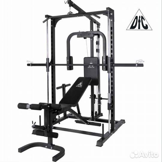 Машина Смита со скамьей DFC Homegym (D943)