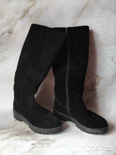 Сапоги женские зимние замша