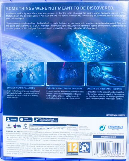 Диск для PS5 Scars Above б/у с гарантией