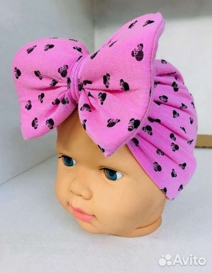 Шапка тюрбан для девочки новая 40 47 см