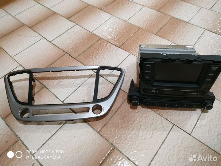 Штатное головное устройство на Хундай Солярис 2.Но