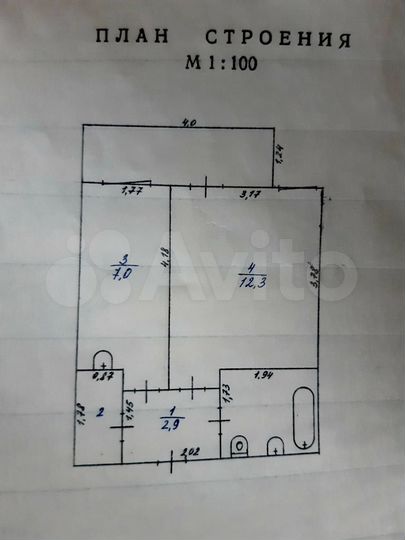 1-к. квартира, 27,1 м², 1/3 эт.