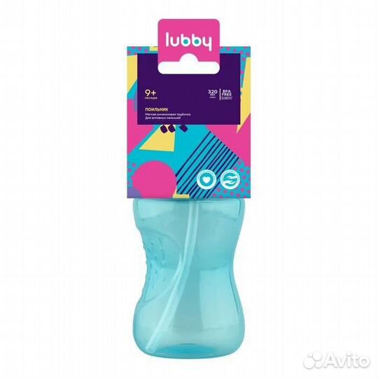 Lubby Поильник-непроливайка Twist 320 мл
