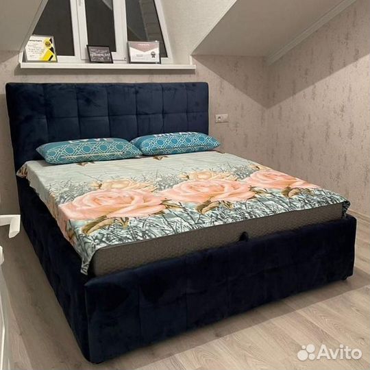Кровать в ткани 140/160/180
